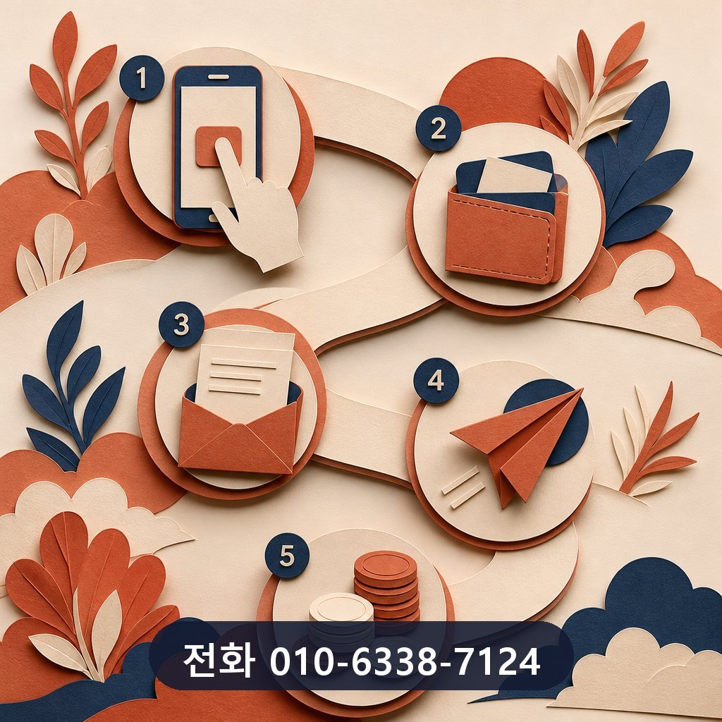 신용카드 잔여 현금화 진행 절차 이미지